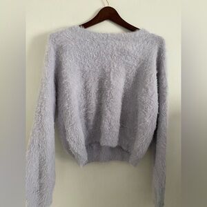 Double Zero Eyelash Sweater | Color: light purple | Size: Small |